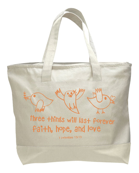 Faith Hope Love Tote Bag