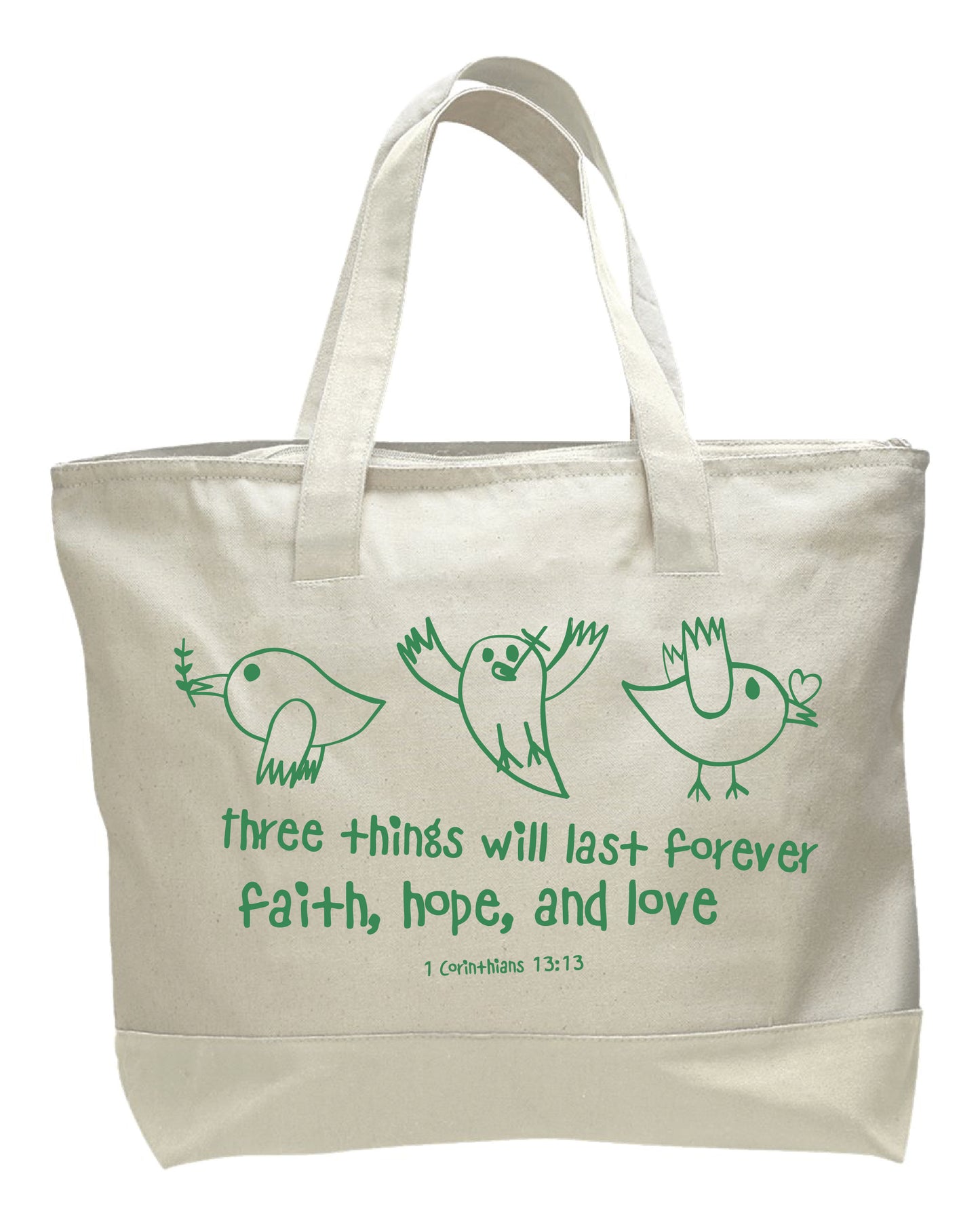 Faith Hope Love Tote Bag