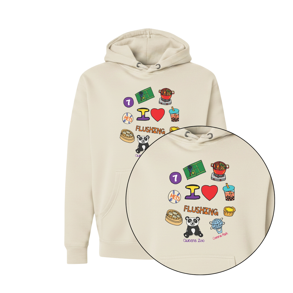 I Heart Flushing Hoodie